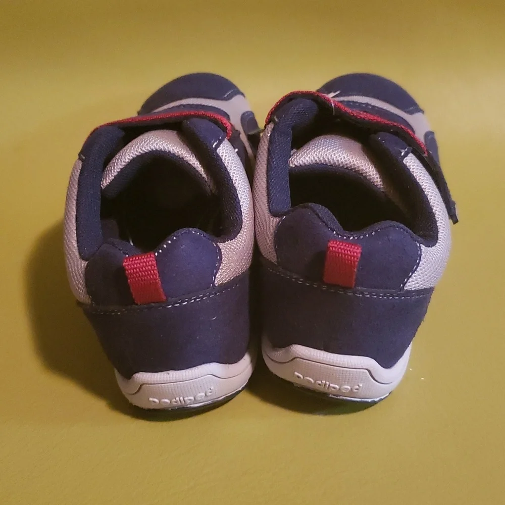 Pediped Adrian Navy Grey Washable Sneakers